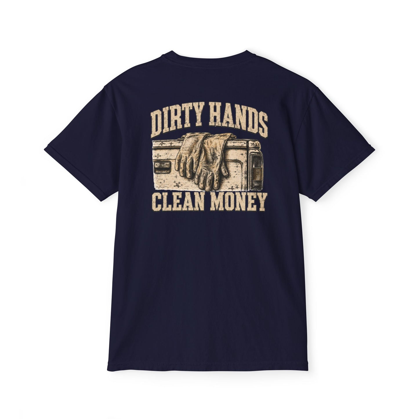 Dirty Hands Clean Money Pocket T-Shirt