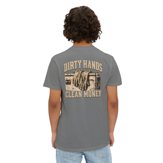 Dirty Hands Clean Money Pocket T-Shirt