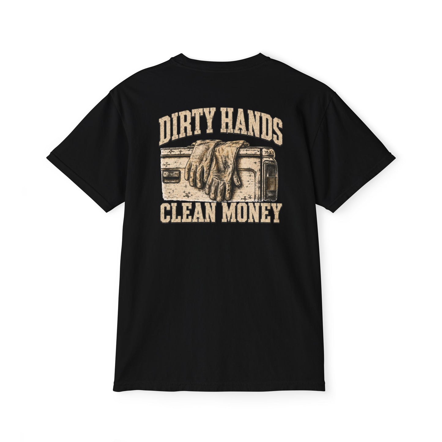Dirty Hands Clean Money Pocket T-Shirt