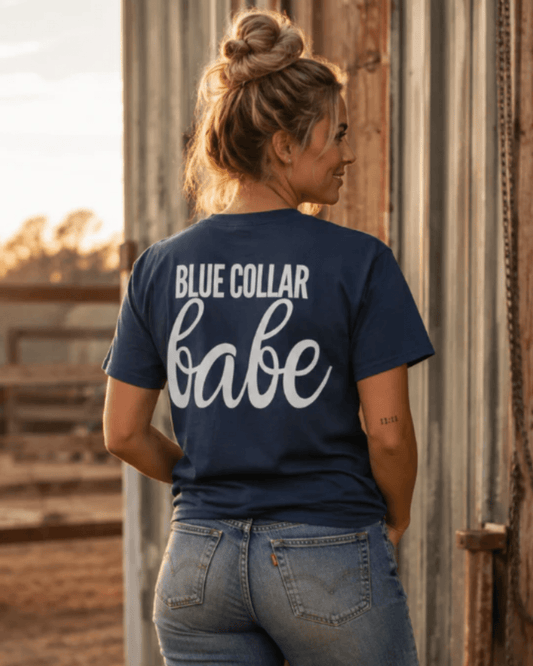 Blue Collar Babe | Women's Comfort Colors Graphic Tee | Hammer & Honey Co.
