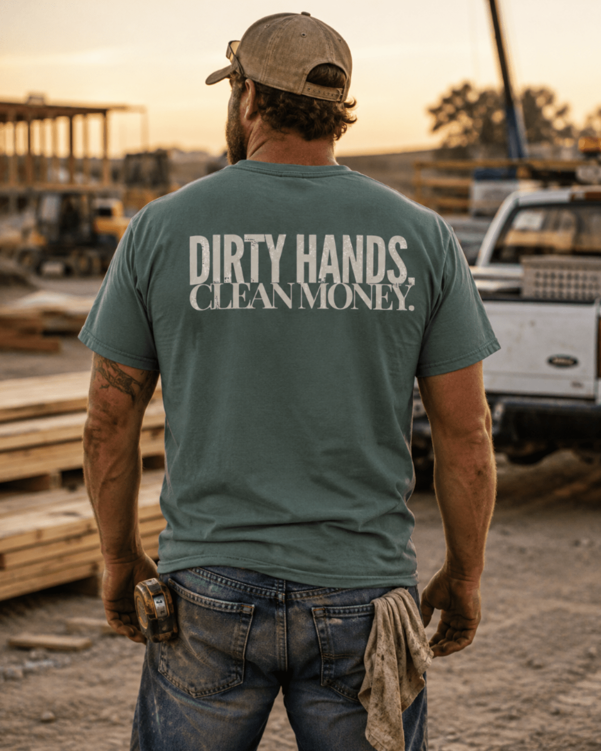 Dirty Hands. Clean Money. | Men's Comfort Colors Graphic Tee | Hammer & Honey Co.