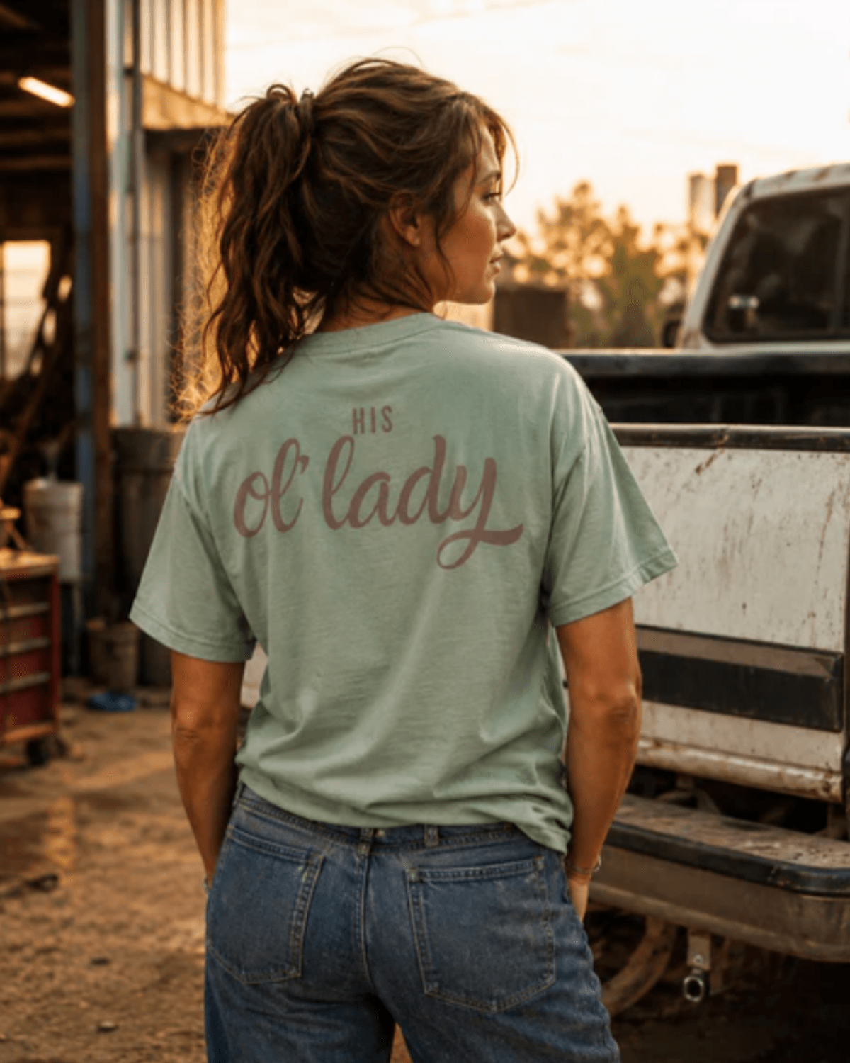 His Ol' Lady | Women's Comfort Colors Graphic Tee | Hammer & Honey Co.